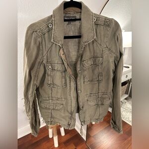 Michael Stars Green linen jacket size M-L